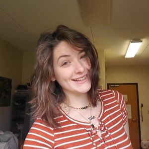 Hollister fitted lace up front tee